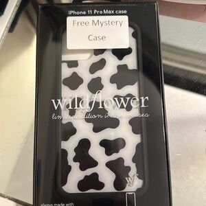 Wildflower cow print phone case. iPhone 11 pro max.